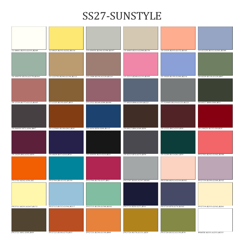 Sunstyle Colour Forecast swatch